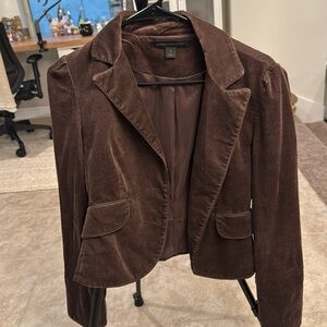 Brown corduroy blazer